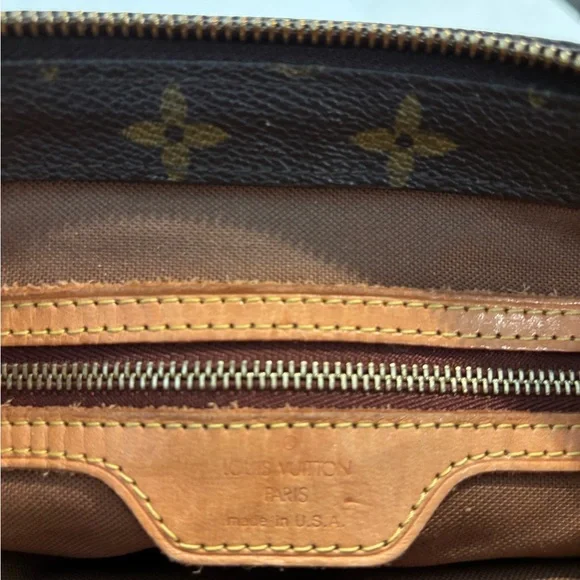 Authentic Louis Vuitton Monogram Hippo Piano Bag Tote w/Vachetta Leather Straps - Picture 8 of 16